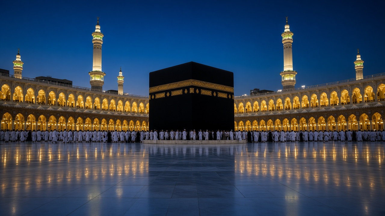 The Kaaba at Masjid al-Haram